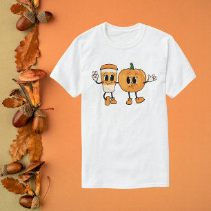 Groovy Pumpkin and Latte T-Shirt