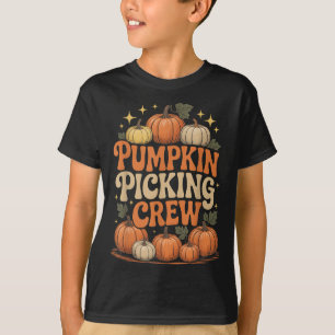Groovy Pumpkin Cking Crew Matching Family Autumn F T-Shirt