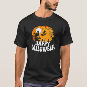 Groovy Pumpkin Halloween Funny Happy Halloween 202 T-Shirt