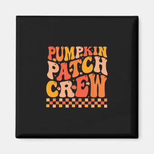 Groovy Pumpkin Patch Crew Fall Vibes Autumn Thanks Magnet