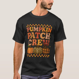 Groovy Pumpkin Patch Crew Pumpkin Patch Crew Fall T-Shirt