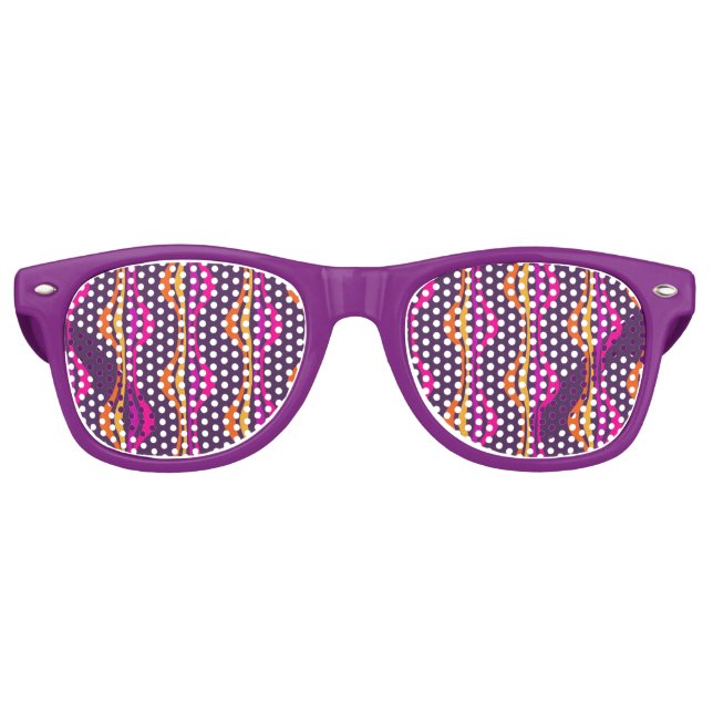 Groovy Purple Disco Bachelorette Party Retro Sunglasses (Front)