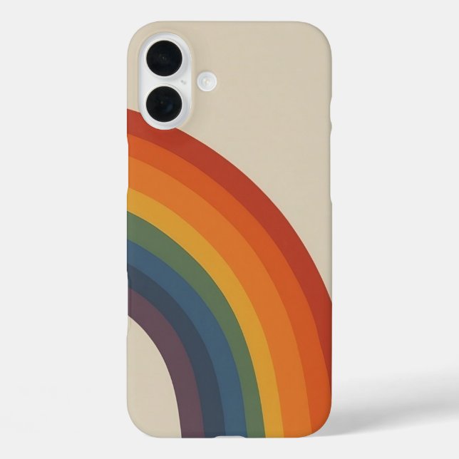 Groovy - rainbow 70s 1970s style retro Case-Mate iPhone case (Back)