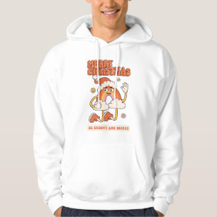 Groovy Rainbow Christmas - Be Bright and Merry Hoodie