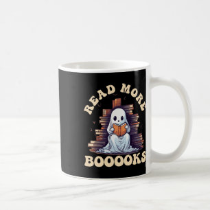 Groovy Read More Books Cute Ghost Funny Teacher Ha Coffee Mug