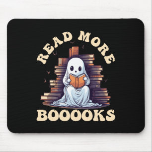 Groovy Read More Books Cute Ghost Funny Teacher Ha Mouse Pad