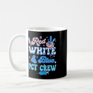 Groovy Red White Blue Pct Crew 4th Of July  Coffee Mug