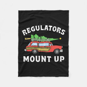 Groovy Regulators Mount Up Christmas Tree Red Truc Fleece Blanket