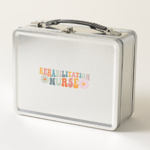 Groovy Rehabilitation Nurse Rehab Nursing Metal Lunch Box