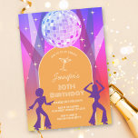 Groovy Retro 70s 80s Disco 30th Birthday Party Invitation<br><div class="desc">Retro Groovy 70s 80s Fun Disco Birthday Party Invitation</div>