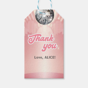 Groovy Retro 70s Let's Disco Birthday Gift Tags