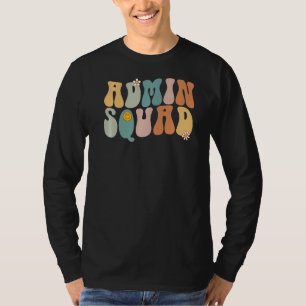 Groovy Retro Admin Squad School Secretary Retro Of T-Shirt