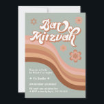 Groovy Retro Bat Mitzvah Invitation<br><div class="desc">Can be customised to suit your needs.

// Looking for matching or complementary items? Other stationery from the set available in the ‘collections’ section of my store.

// Need help customising your design? Got other ideas? Feel free to contact me (Zoe) directly.</div>