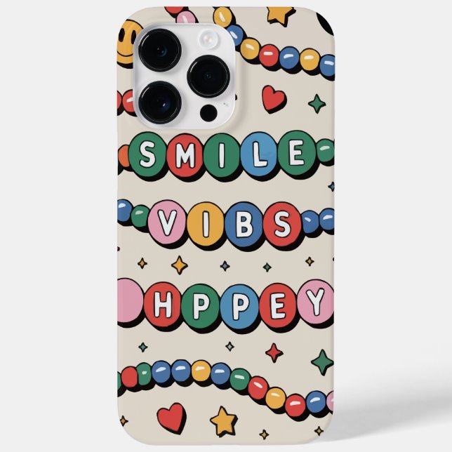 Groovy Retro Bead Bracelet Vibes iPhone Case  (Back)