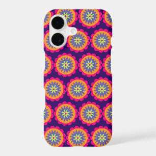 Groovy Retro Botanical Pattern Artwork