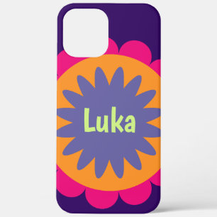 Groovy Retro Botanical Pattern Artwork iPhone 12 Pro Max Case