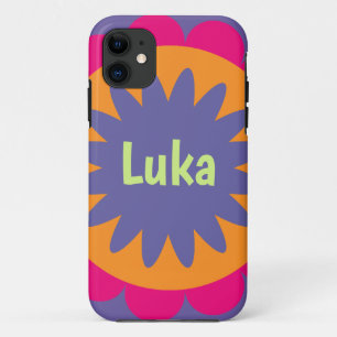 Groovy Retro Botanical Pattern Artwork iPhone 11 Case