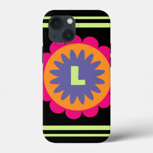 Groovy Retro Botanical Pattern Artwork iPhone 13 Mini Case