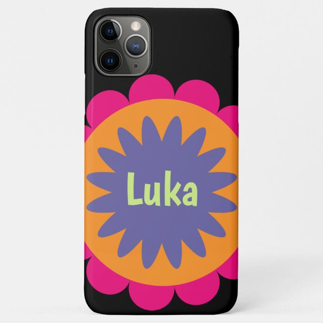 Groovy Retro Botanical Pattern Artwork Case-Mate iPhone Case (Back)