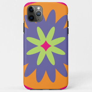 Groovy Retro Botanical Pattern Artwork iPhone 11 Pro Max Case