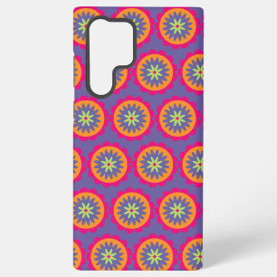 Groovy Retro Botanical Pattern Artwork Samsung Galaxy Case