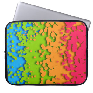Groovy Retro Bubbly Trippy Funky Panromantic Pride Laptop Sleeve