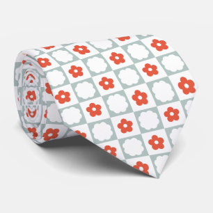 Groovy Retro Chequerboard, Y2K 90s Tie