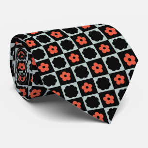 Groovy Retro Chequerboard, Y2K 90s Tie
