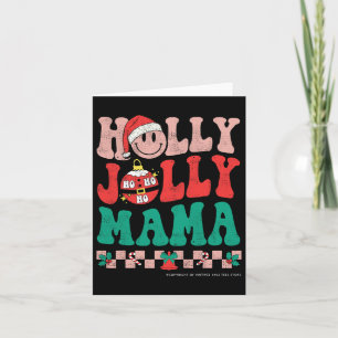 Groovy Retro Christmas Hippie Have A Holly Xmas Jo Card
