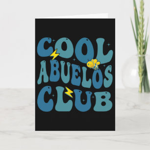 Groovy Retro Cool Abuelos Club Fathers Day New Gra Card