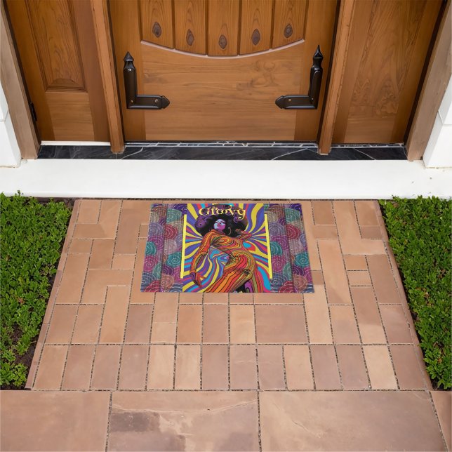 Groovy Retro Doormat (Outdoor)