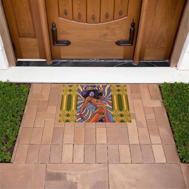 Groovy Retro Doormat (Outdoor)