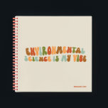 Groovy, Retro Environmental Science Is My Vibe Notebook<br><div class="desc">Celebrate your career in environmental science with this groovy spiral notebook. It makes a perfect gift.</div>
