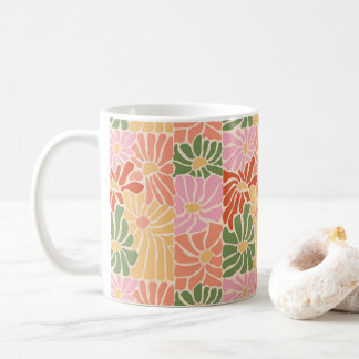 Groovy Retro Floral Coffee Mug
