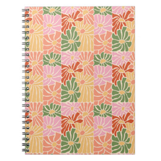 Groovy Retro Floral Notebook