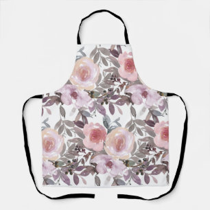 Groovy Retro Flowers Vintage 70s 60s Floral pink Apron