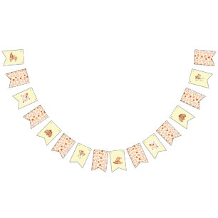 Groovy Retro Halloween Witch Hat Bunting Banner