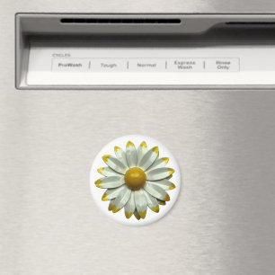 Groovy Retro Hippie Daisy Flower Summer Peace Magnet