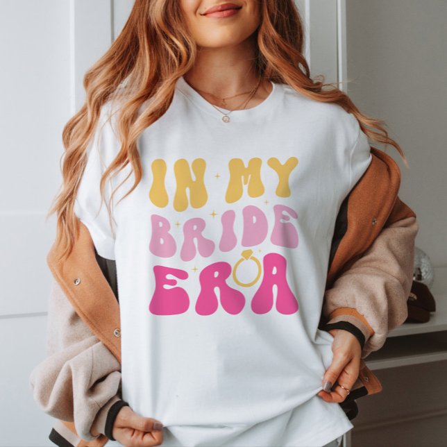 Groovy Retro In My Bride Era T-shirt  (Creator Uploaded)