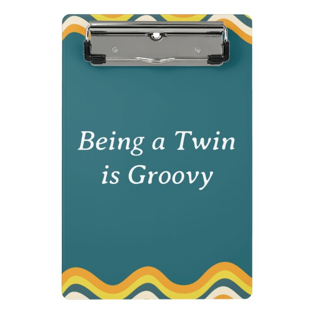 Groovy Retro  Mini Clipboard (Front)