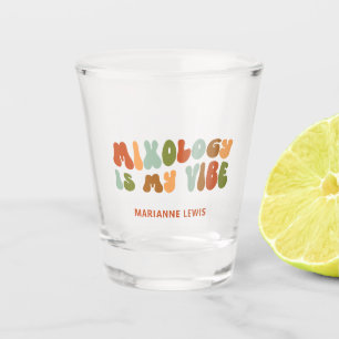 Groovy Retro Mixology Is My Vibe, Mixologist Shot Glass