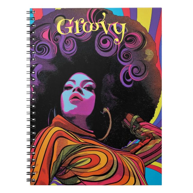 Groovy Retro Notebook (Front)