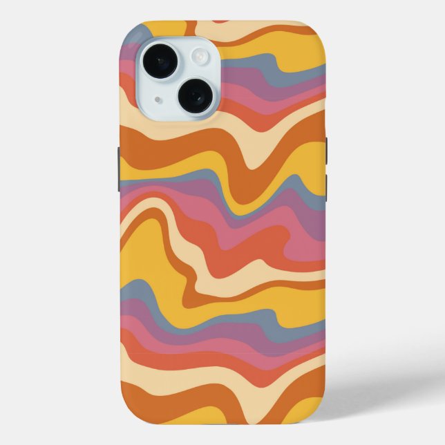 Groovy Retro Pattern Case-Mate iPhone Case (Back)