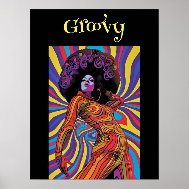 Groovy Retro Poster (Front)