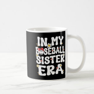 Groovy Retro Proud Baseball Sister Coffee Mug