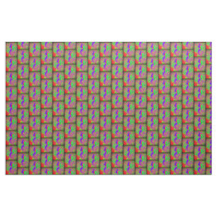 groovy retro purple hippie mermaids fabric