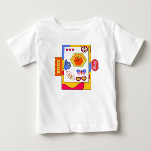 Groovy Retro Sticker Collage Baby T-Shirt