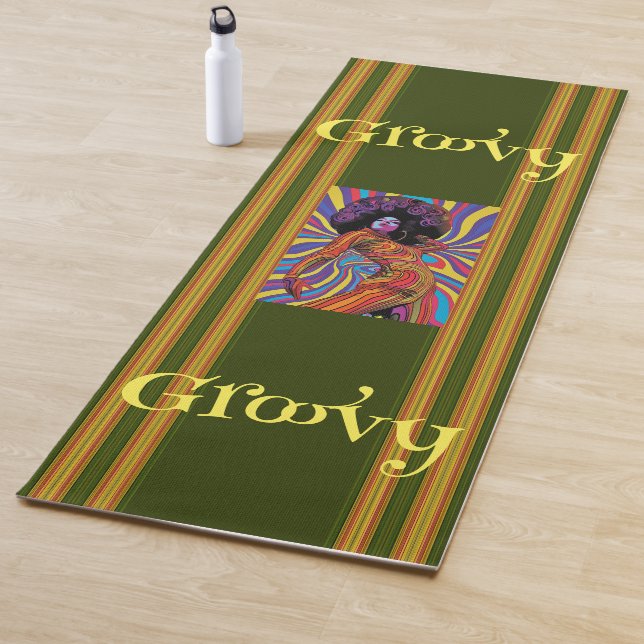 Groovy Retro Yoga Mat (In Situ)
