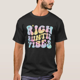 Groovy Rich Auntie Vibes Aunty Best Aunt Women Mot T-Shirt