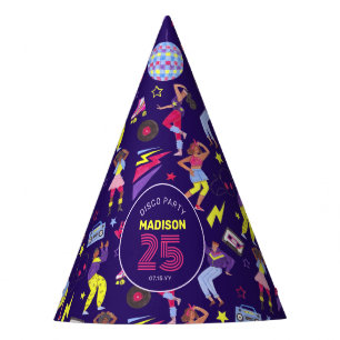 Groovy Roller Disco Purple Party Millennial Retro Hat